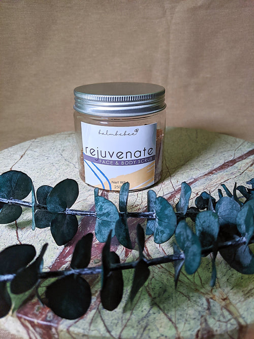 Rejuvenate - Sugar Scrub Infused with Raw Honey, Lemongrass & Tea Tree Essential oils