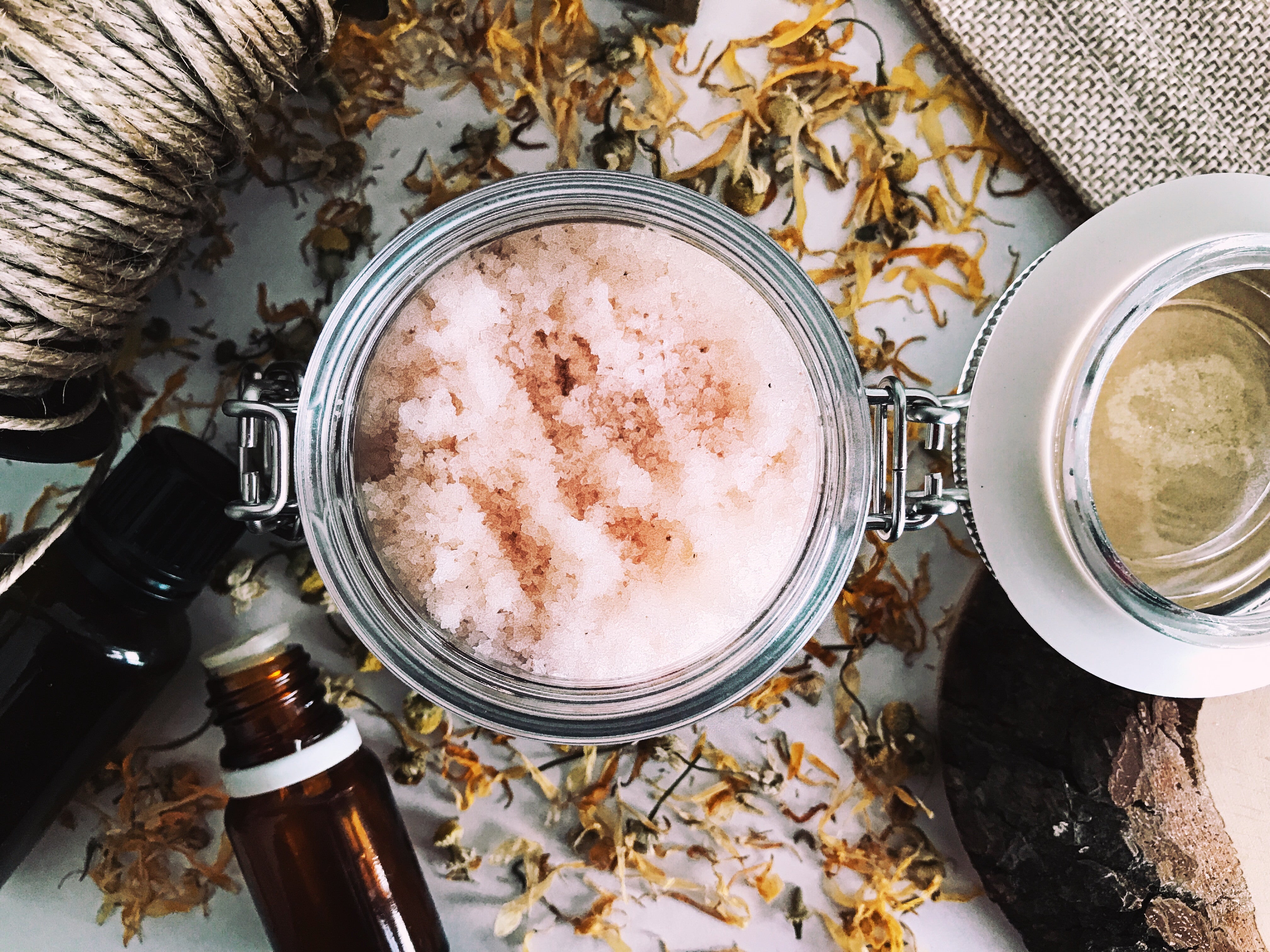 Revive Face & Body Scrub with Himalayan Pink Salt, Geranium & Pink Grapefruit Essential Oils